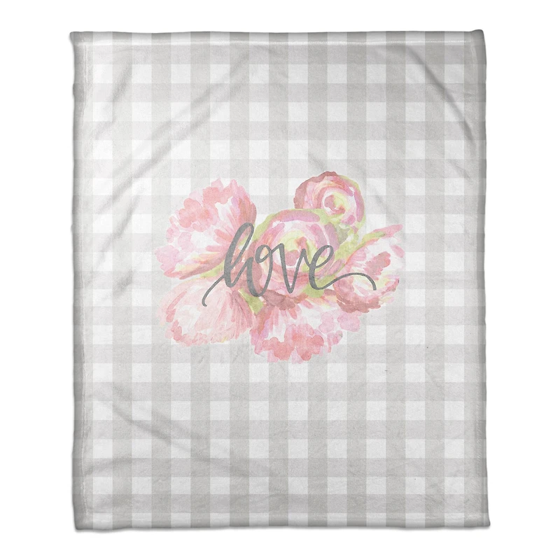 Love Buffalo Check Throw Blanket