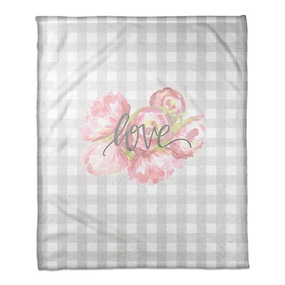 Love Buffalo Check Throw Blanket