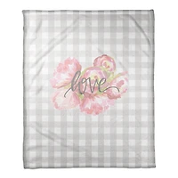 Love Buffalo Check Throw Blanket