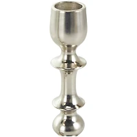 Silver Metal Candle Holder Set