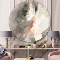 Designart - Abstract Peony Grey