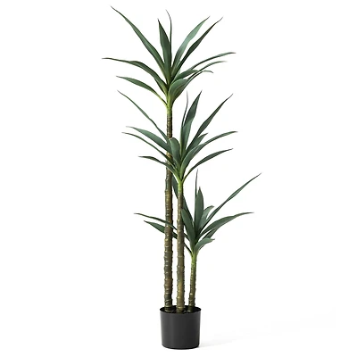 Glitzhome® 4.25ft. Faux Tequila Plant in Pot