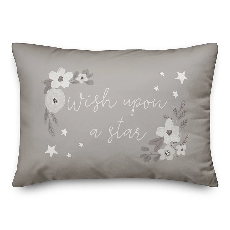 Wish Upon A Star 20" x 14" Throw Pillow