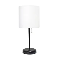 Creekwood Home 19.5" Oslo USB Port Table Lamp