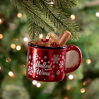 4" Mulled Wine Glass Christmas Ornament
