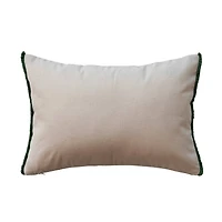 Hello Honey® 20" Embroidered Trees Cotton Lumbar Pillow