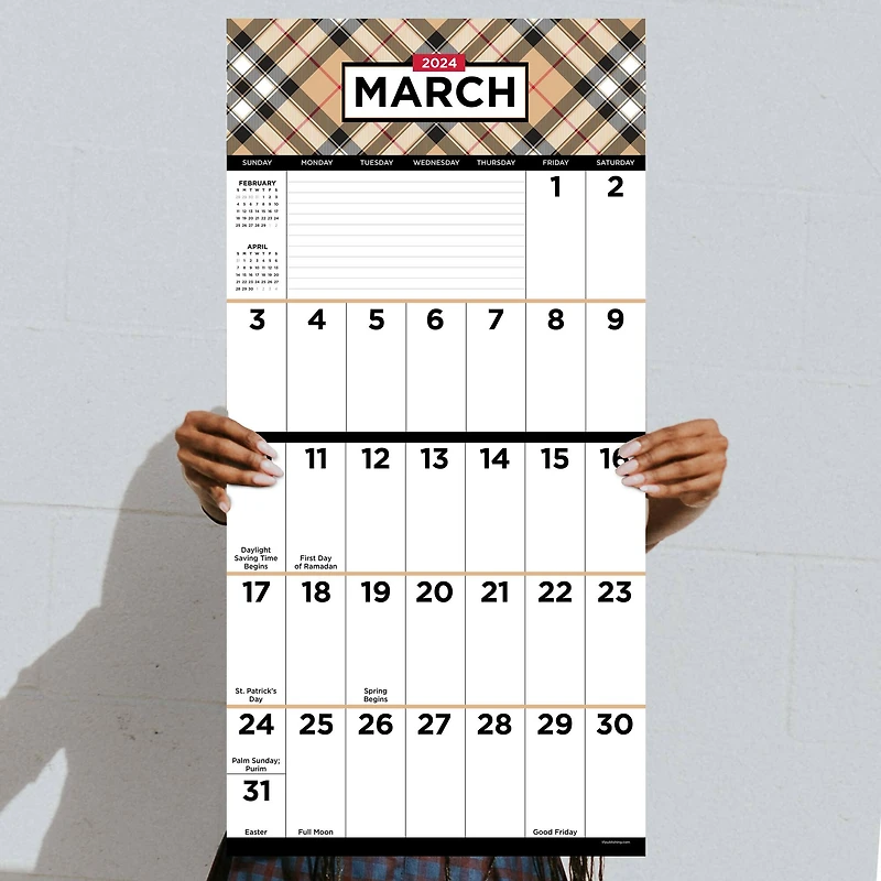 TF Publishing 2024 Big Print Wall Calendar