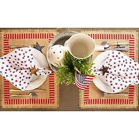 DII® 4th of July Jute Placemat Set, 6ct.