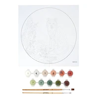 8" Fox & Foliage Paint-by-Number Plywood Surface Kit by Artist's Loft®