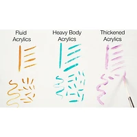 Silver Brush Limited Bristlon Short Handle Liner Brushes, Set of 6