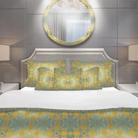 Designart 'Glam Flowers Decorative' Glam Bedding Set