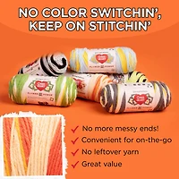 3 Pack Red Heart® All In One Flower Power™ Yarn