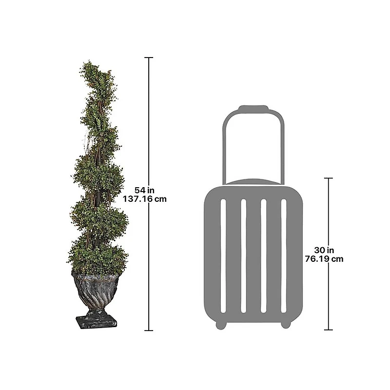 Design Toscano 4.5ft. Spiral Topiary Tree