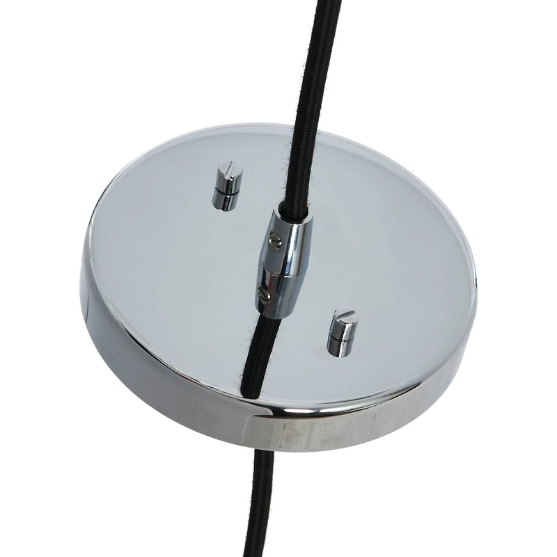 Hello Honey® Robert Stevenson Lighting Marson 15" Clear Glass & Chrome Metal Ceiling Light