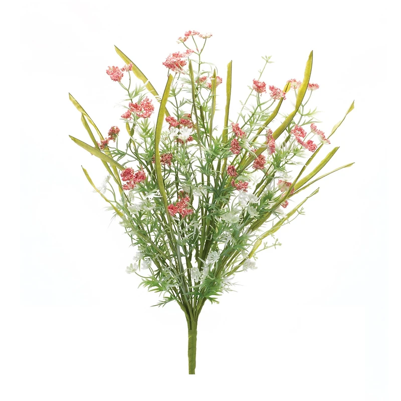 21" Yarrow Floral Bush Set