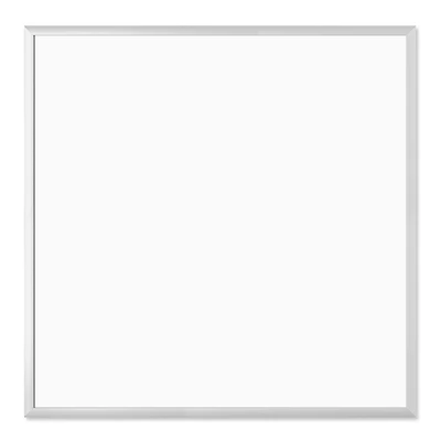U Brands Silver Aluminum 36" x 36" Framed Magnetic Dry Erase Board