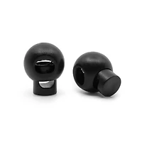 Dritz® 7/8" x 11/16" Black Cord Locks/Stops, 24ct.