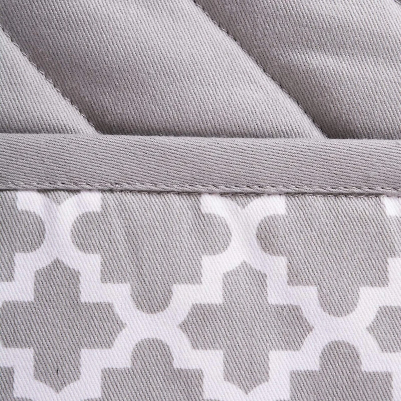 DII® Gray Lattice Oven Mitt & Potholder Set
