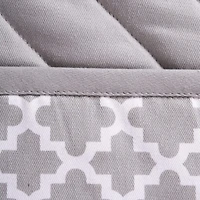 DII® Gray Lattice Oven Mitt & Potholder Set