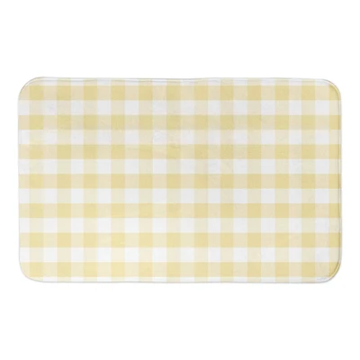 Yellow Buffalo Check 34" x 21" Bath Mat