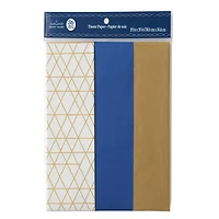 Blue, White & Gold Tissue Paper, 36ct. by Ashland®
