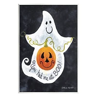 Stupell Industries You Had Me At Boo Ghost Wall Plaque Art