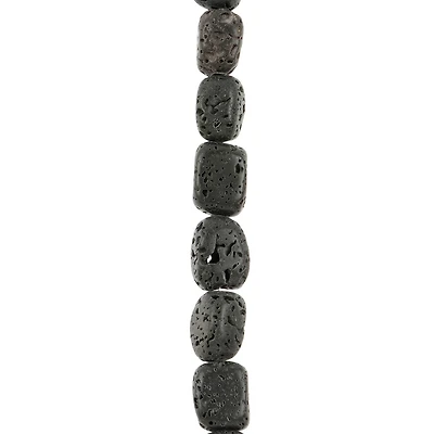 Black Lava Nugget Beads, 8mm by Bead Landing™