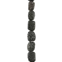 Black Lava Nugget Beads, 8mm by Bead Landing™