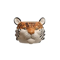 Hello Honey® 6" Round Ceramic Tiger Head Planter