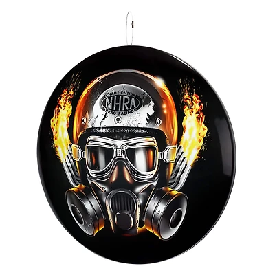 NHRA® Gas Mask Dome Metal Wall Sign