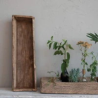 Hello Honey® 33" Natural Decorative Wood Tray