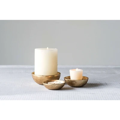 Hello Honey® Gold Cast Aluminum Decorative Bowl Set