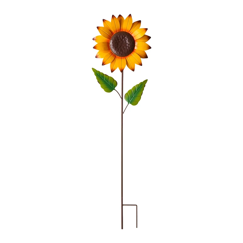 Glitzhome® 42" Fall Sunflower Metal Yard Stake
