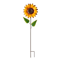 Glitzhome® 42" Fall Sunflower Metal Yard Stake