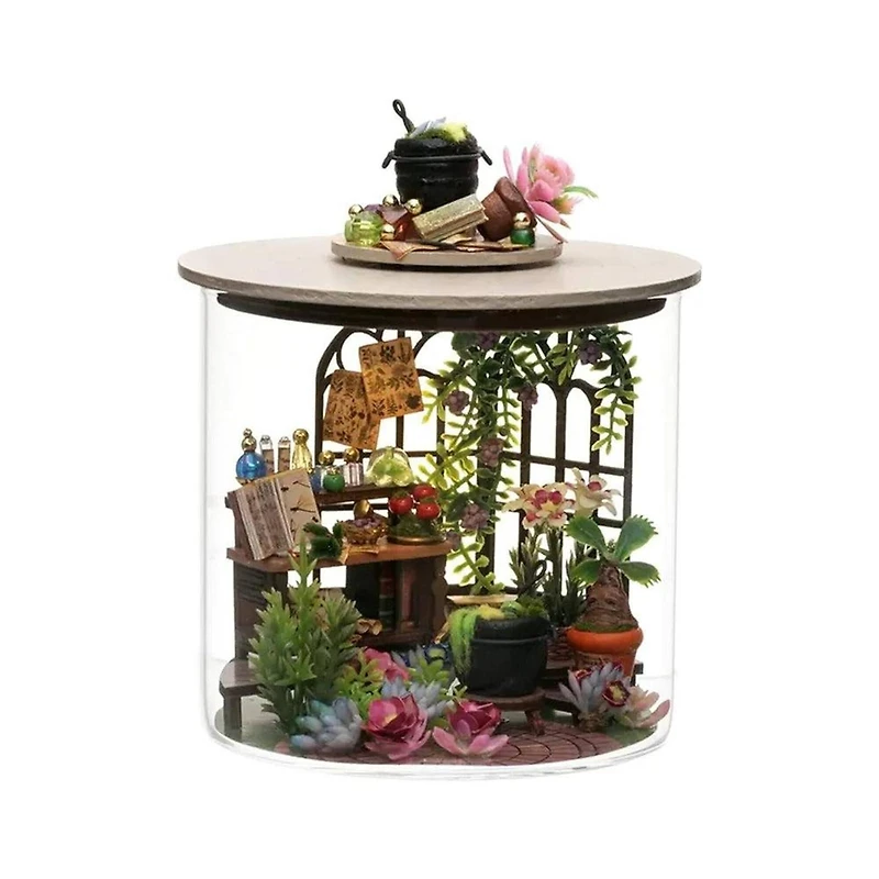 Wizardi Magic Garden Miniature Dollhouse Roombox Kit