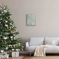 Stupell Industries No Christmas Season Without Sea Phrase Canvas Wall Art