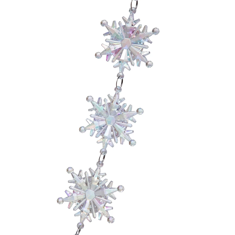 6ft. Iridescent Snowflakes Garland by Ashland®
