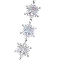 6ft. Iridescent Snowflakes Garland by Ashland®