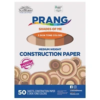 Prang® 9" x 12" Shades of Me Medium Weight Construction Paper, 5 Packs of 50 Sheets