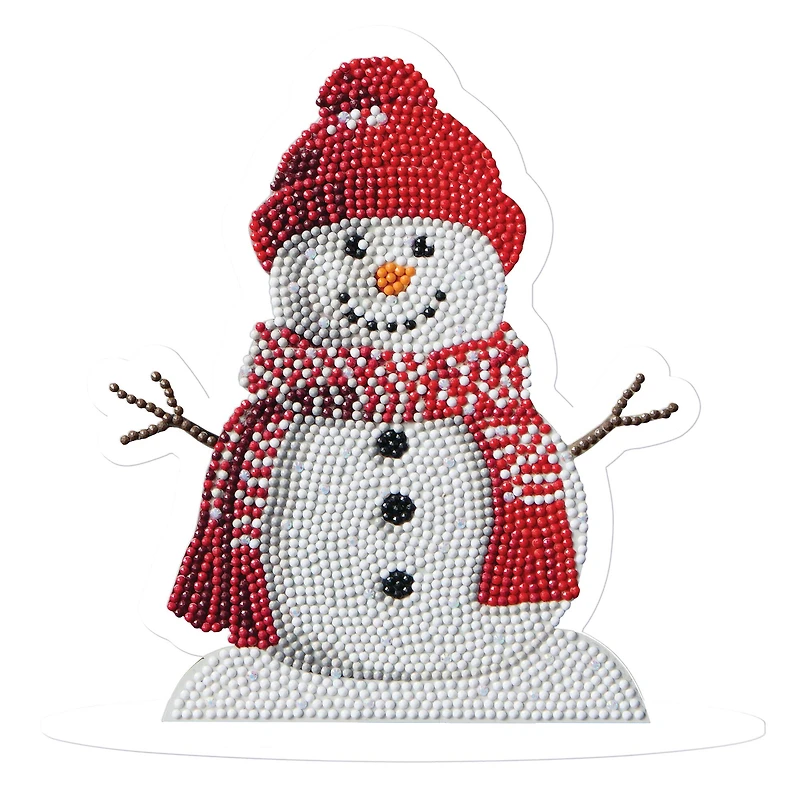 8" x 7.75" Snowman Diamond Art Table Topper Kit by Make Market®