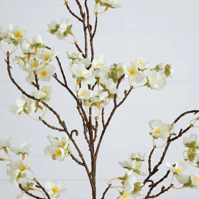 41" White Cherry Blossom Flower Stems, 3ct.