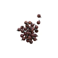 Hello Honey® 1" Distressed Burgundy & Gold Embossed Glass Ball Ornaments, 30ct.