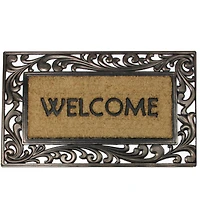 Scroll Welcome Coir Doormat