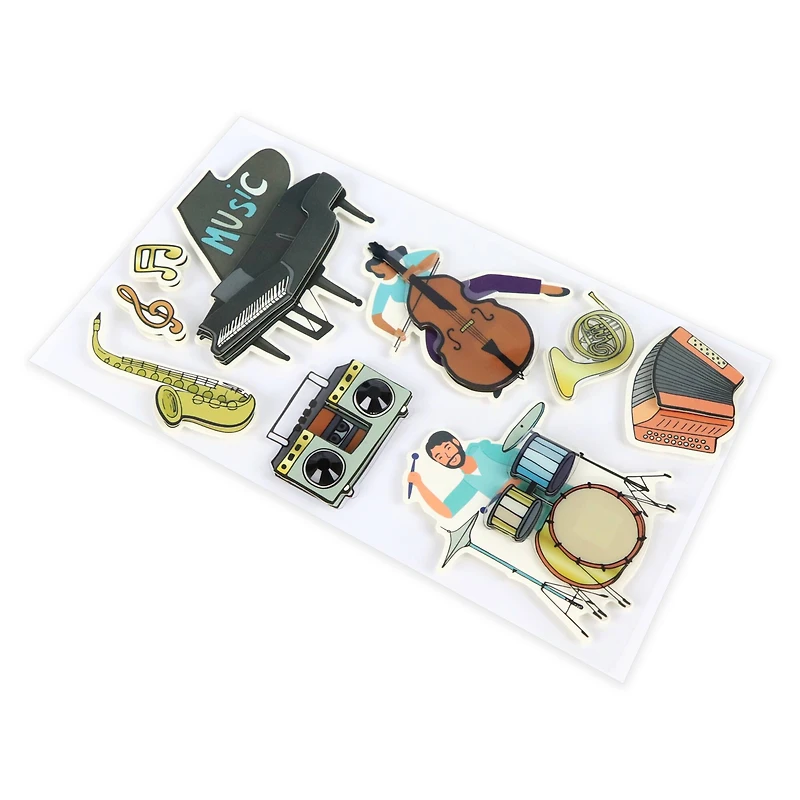 Playing Music Dimensional Stickers by Recollections™