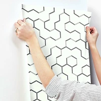 RoomMates Open Geometric Peel & Stick Wallpaper