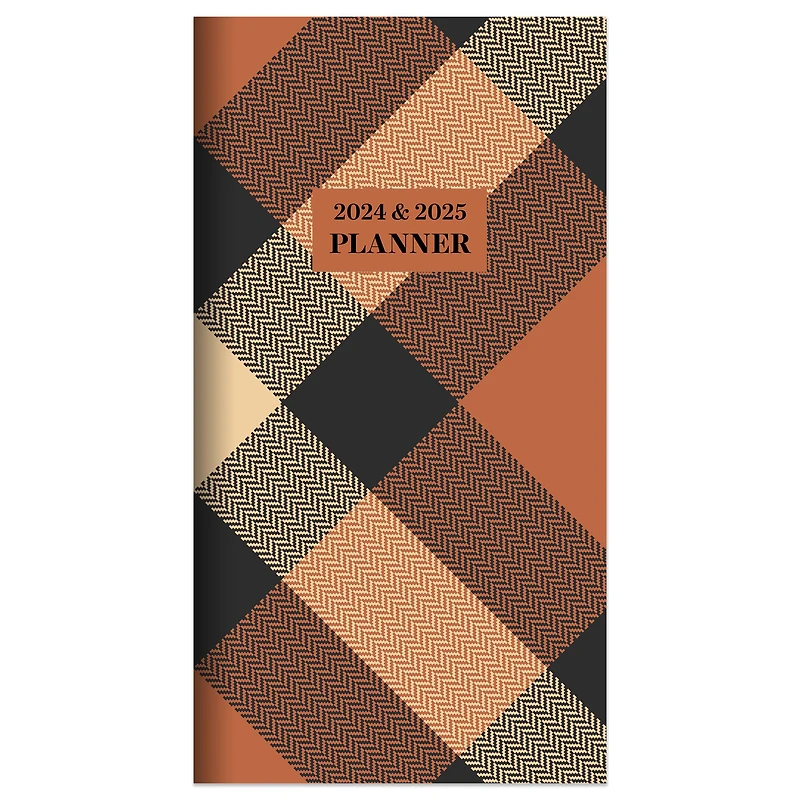 2024-2025 Scholarly Plaid Monthly Pocket Planner