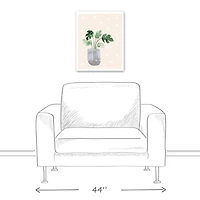 Designs Direct Monstera Triangle Pattern Canvas Wall Art