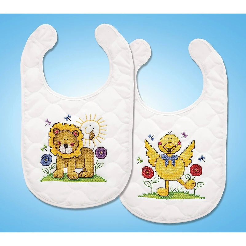 Design Works™ ABC Fun Bibs Stamped Cross Stitch Kit