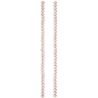 Pink Glass Faceted Rondel Beads, 6mm by Bead Landing™