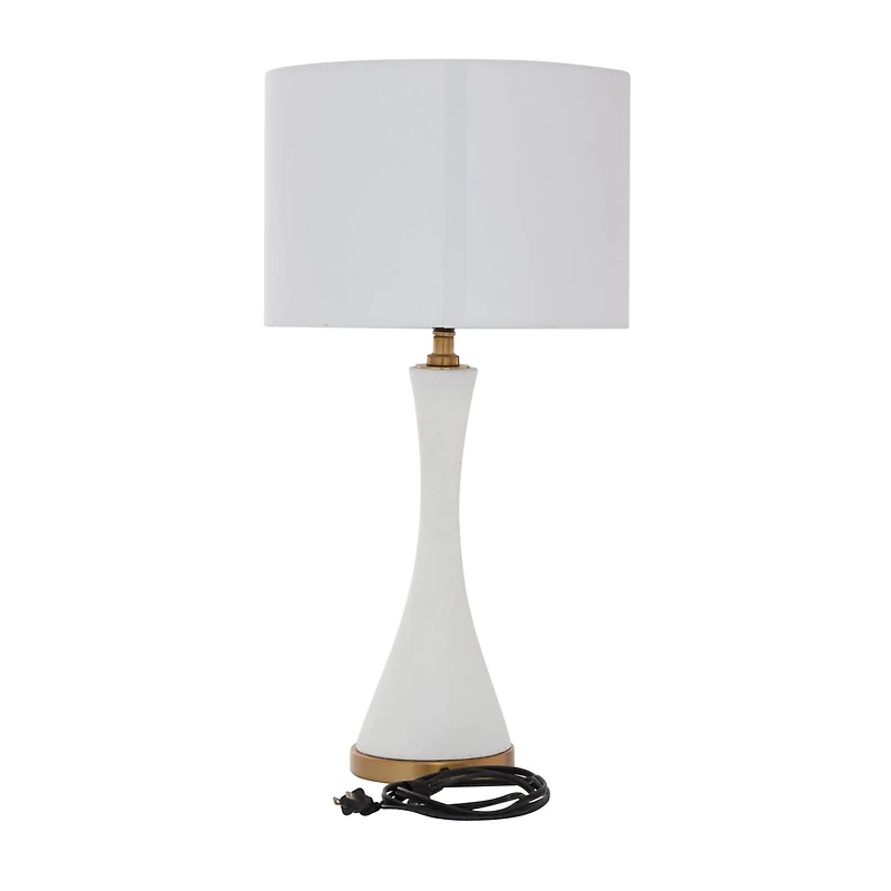 CosmoLiving by Cosmopolitan 25" Gold Ceramic Modern Table Lamp